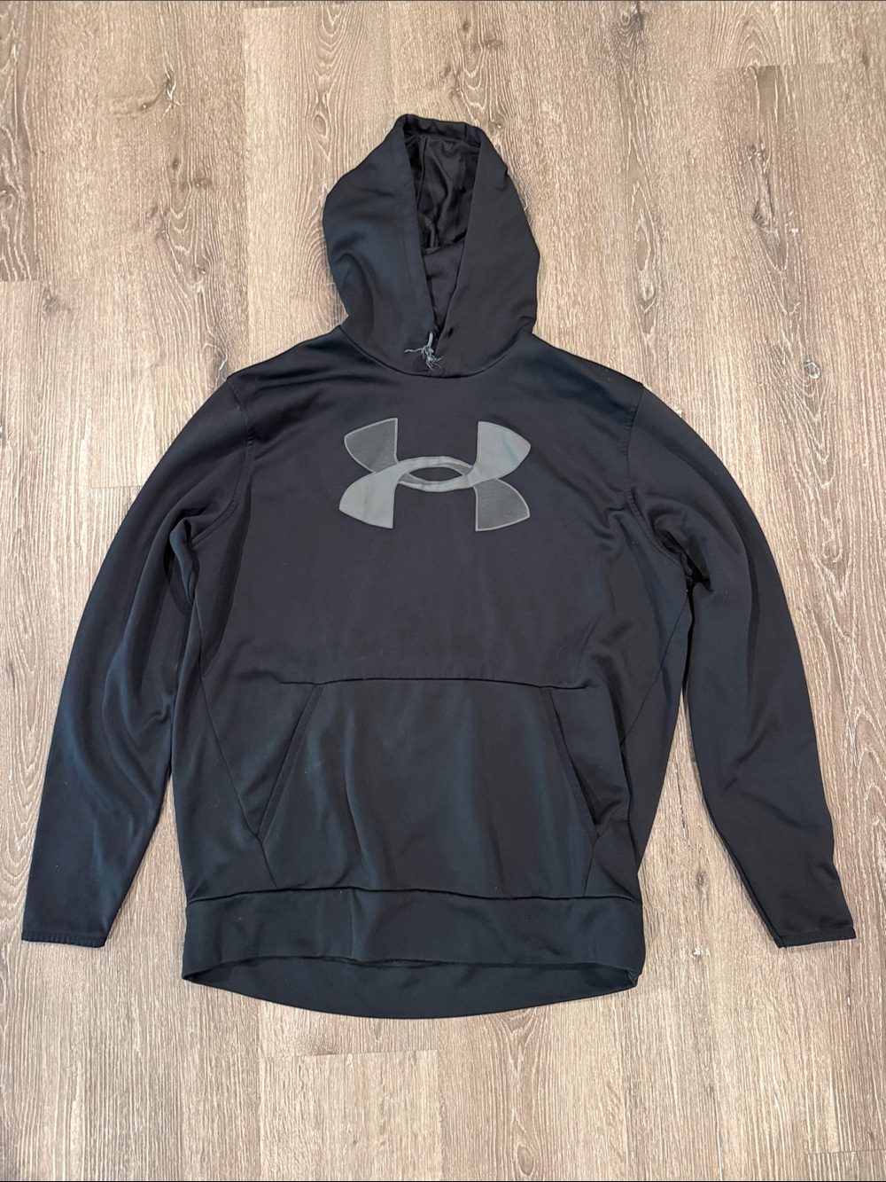 Under Armour Black Performance Hoodie with Gray Logo